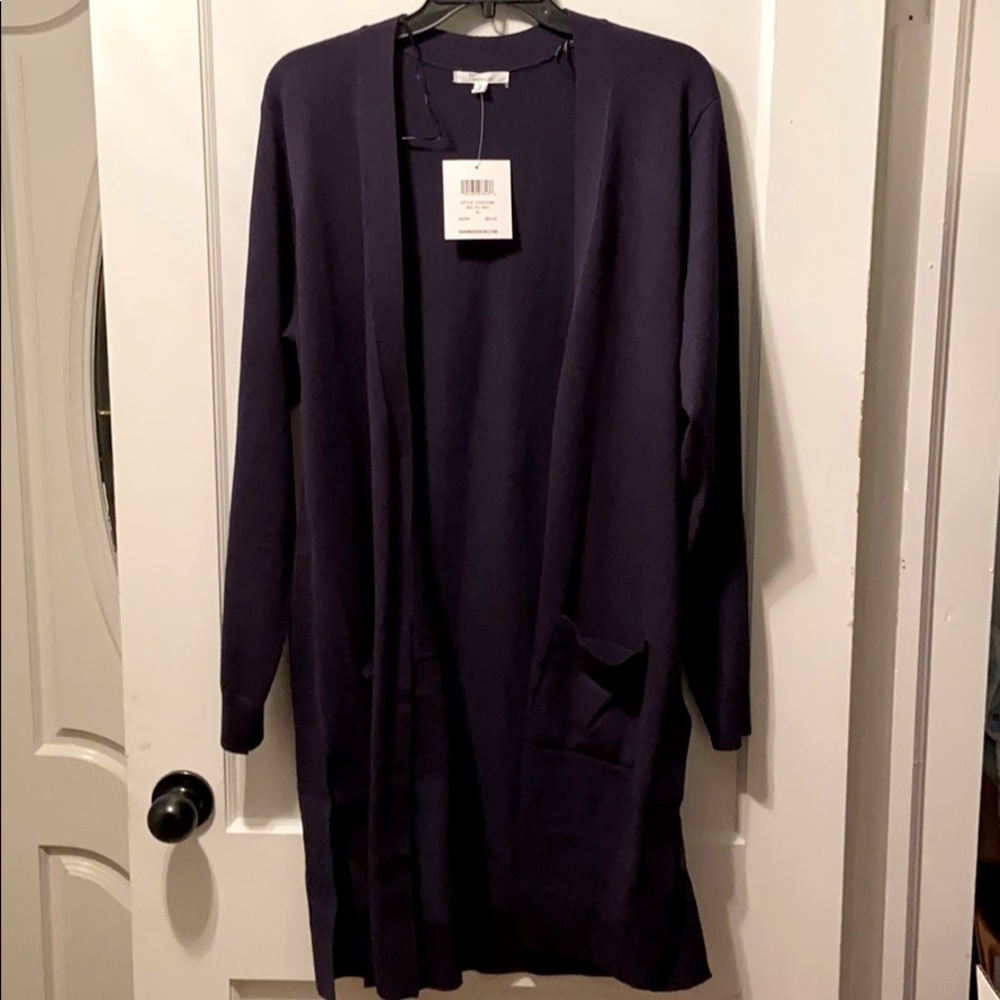 89 & Madison Black Cardigan Sweater NWT Size XL